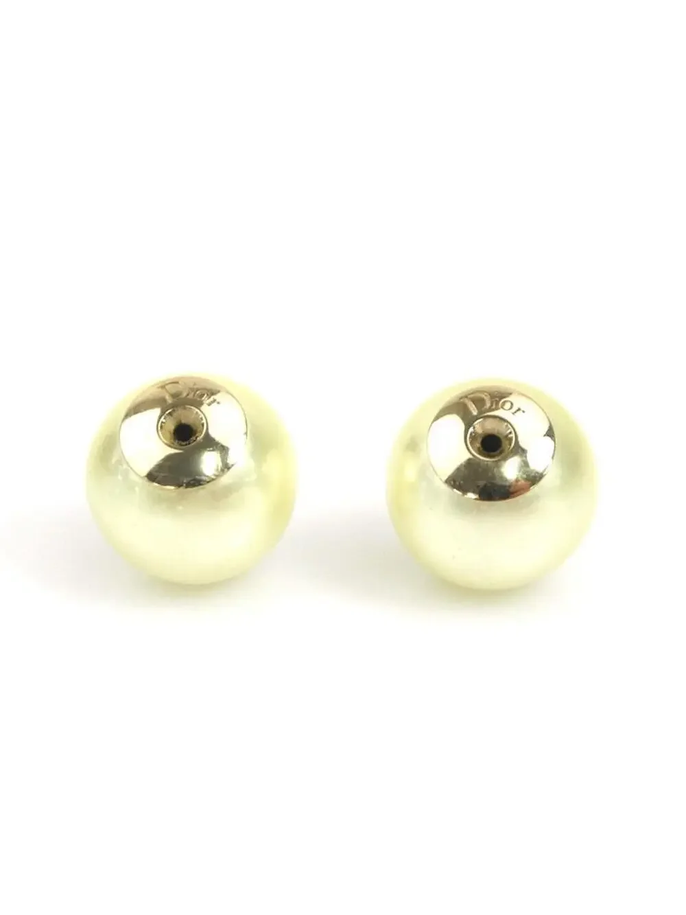 Auth Christian Dior Pierce Earrings #294114C24B